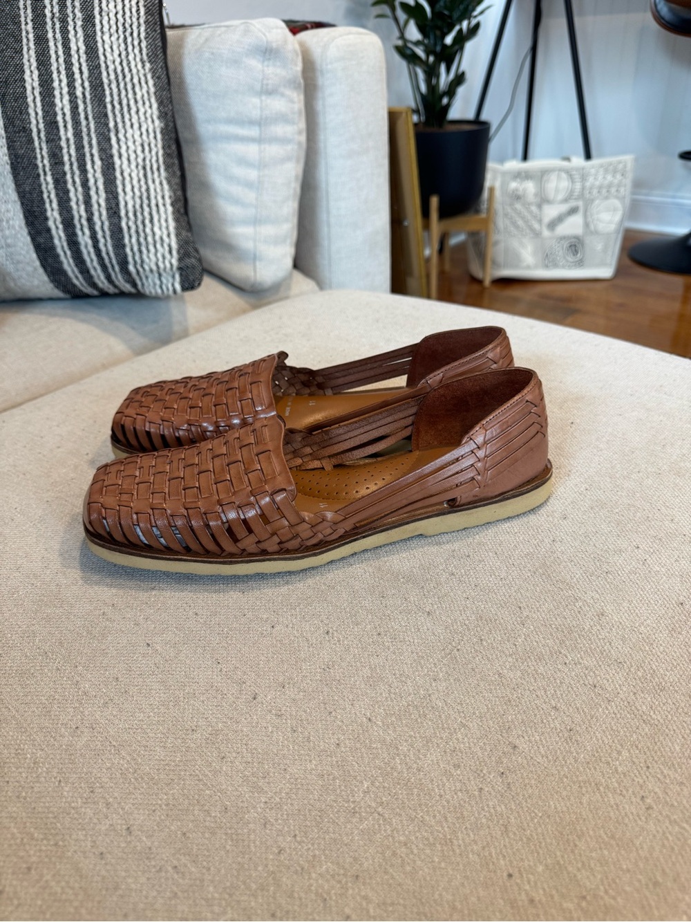 Sunsteps Woven Huarache Sandal Loafers, Brown, Men’s Sz 11 NWB - Picture 2 of 10